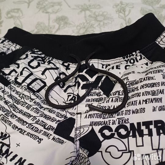 Штаны чёрно-белые Cropp