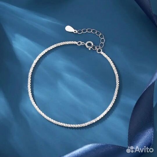 Женский регулируемый браслет из серебра 925 пробы
