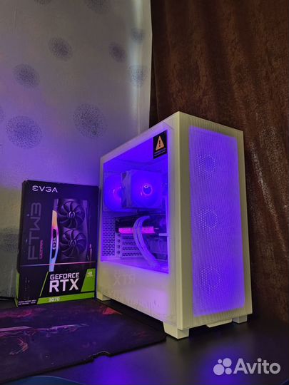 Игровой пк Ryzen 5600 + RTX 3070 evga FTW3 Ultra