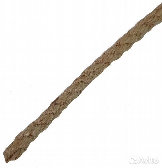 Веревка джут 6 мм цвет золотисто-коричневый, 20 м