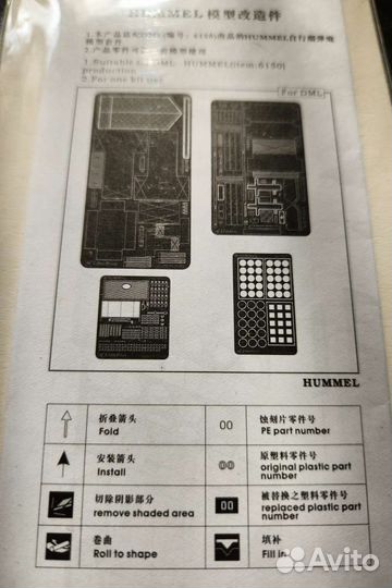 Травление для моделиHummel, 1/35, LionRoar