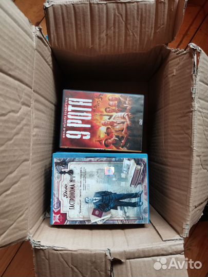 Полные коробки разных DVD дисков, цена за 1 диск