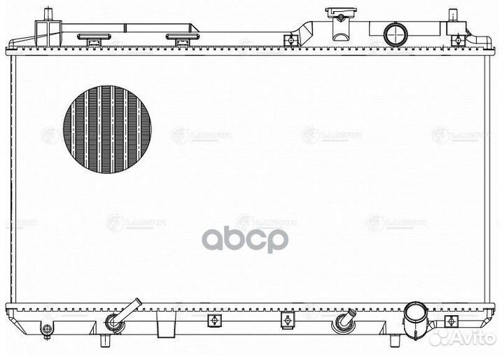 Радиатор охлаждение двигателя LRc2317 luzar
