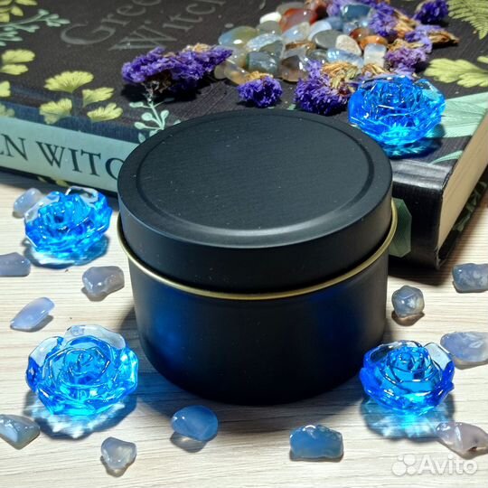 Кокосовая свеча ручной работы Black Opium