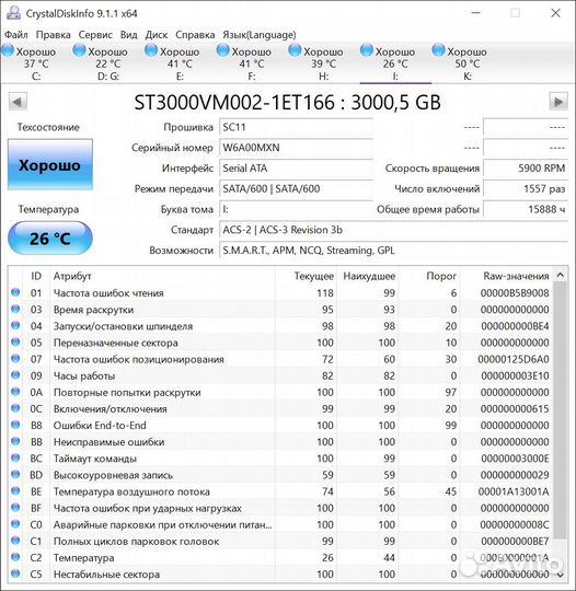 Жесткий диск Seagate Video 3Tb