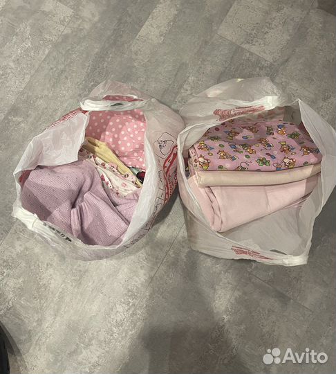 Два пакета вещей на девочку 56-92 размер