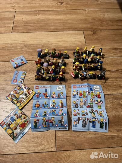 Фигурки lego simpsons minifigures 1 и 2 серия