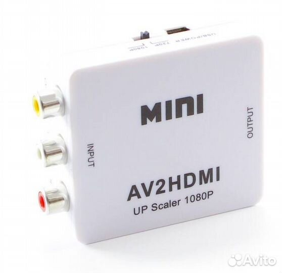 Переходник AV2hdmi (гнездо hdmi выход - гнезда 3*R