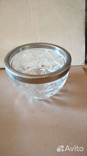 Салатница хрустальная