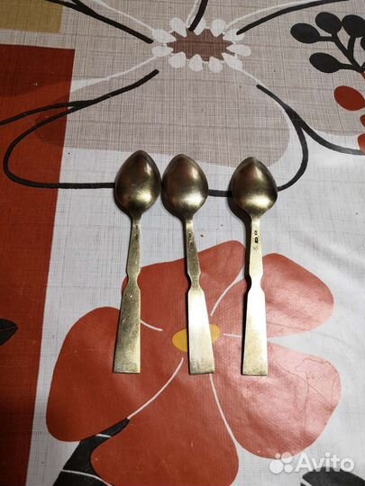 Серебряные ложки с эмалью