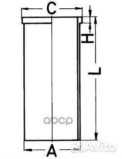 Гильза d79.5 Audi 80/100/A4/A6, VW Golf 1.9D-SDi