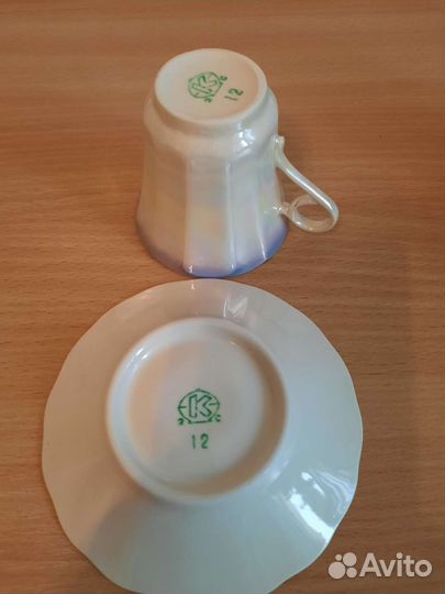 Кофейный сервиз СССР перламутр Коростеньский фз