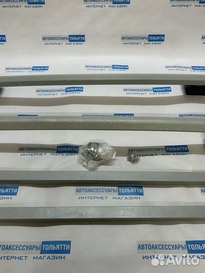 Рейлинги Шевроле-Нива Comfort+багажник/серебро