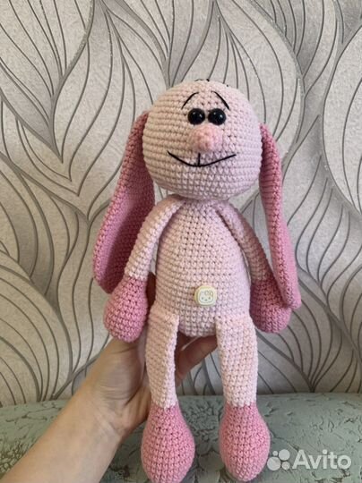 Мягкая игрушка заяц ручная работа