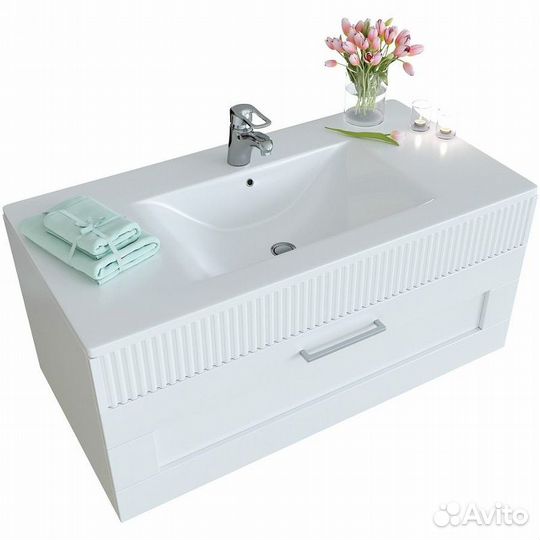 Тумба c раковиной SanVit Турин-1 80 kturin1080 подвесная Белая