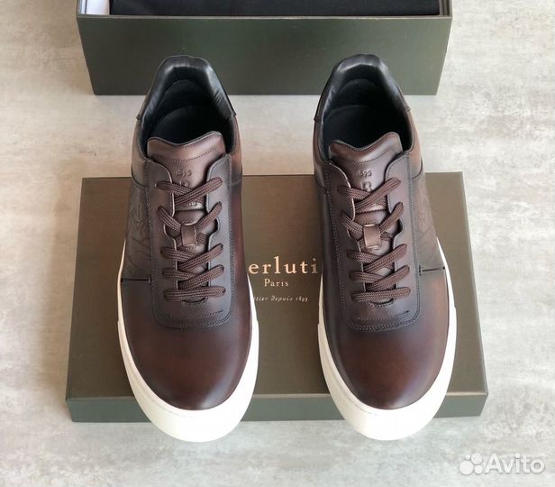 Кожаные кеды Berluti 1895