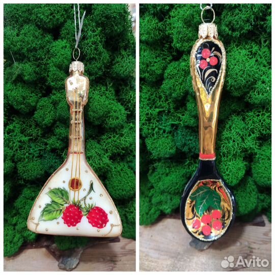 Елочные игрушки стекло