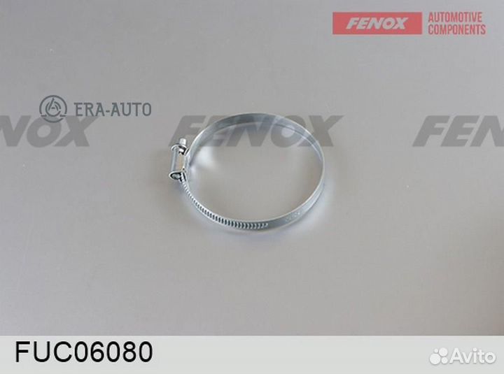 Fenox FUC06080 Хомут Червячный 60-80-х. ширина 9мм Оцинкованный