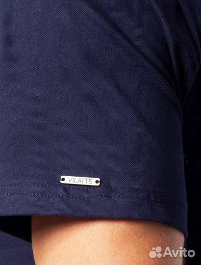 Футболка-поло из трикотажа 