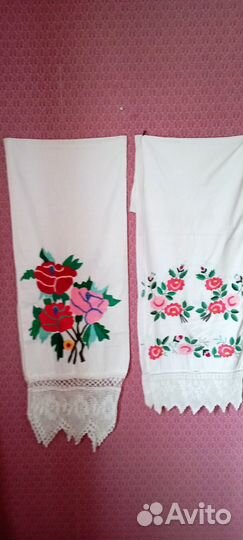 Рушники старинные. Занавески на дверь.Вышивка