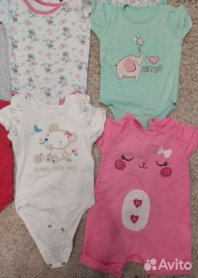 Боди без рукавов 68-74р