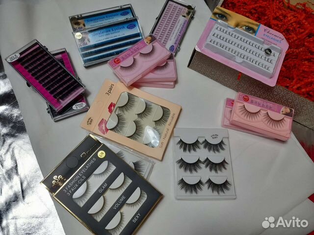 Накладные ресницы и пучки для наращивания ресниц