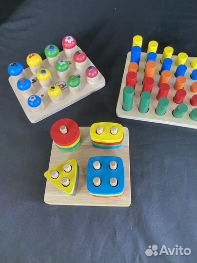 Развивающие игрушки Монтессори