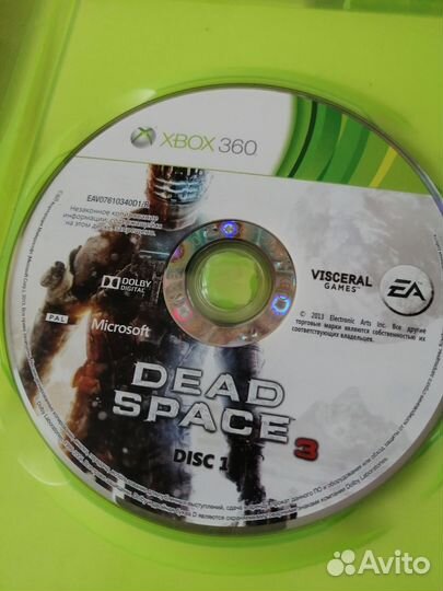Игра Dead Space 3 + Advanture кинект xbox 360