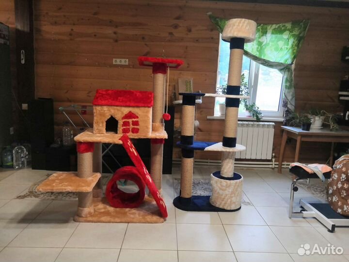 Домик для кошки с когтеточкой новый
