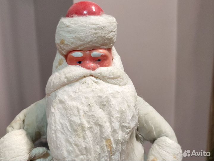 Дед мороз из ваты, СССР, пластиковый