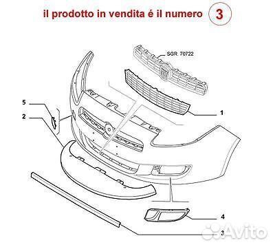 Фиат браво Fiat bravo молдинг