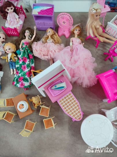 Мебель для барби. Барби. Лили. Вещи. Кухня барби