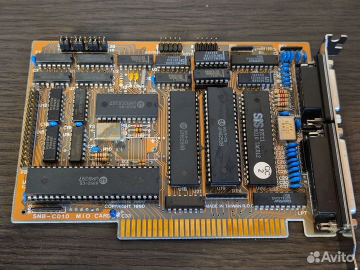 Мультиконтроллер RTC FDD LPT Game COM 8-bit XT