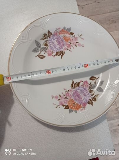 Большое блюдо фарфор