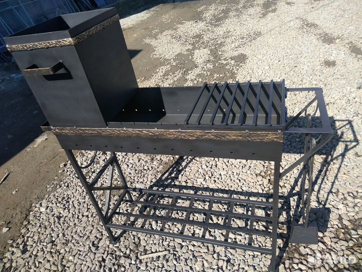 Мангал с топкой 100см, металл 5мм