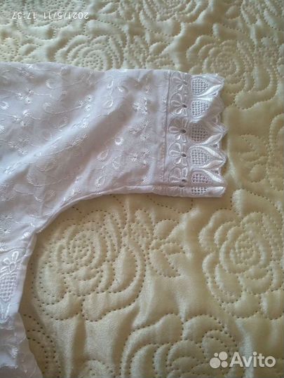 Рубашка крестильная 3-6 мес(62-74см)