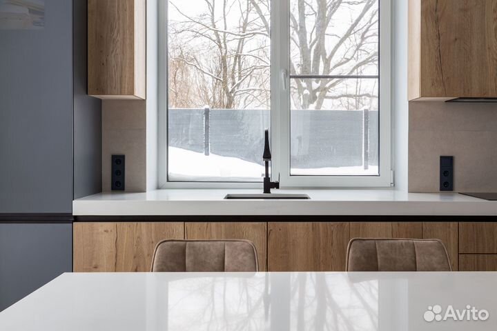 Кухня с островом под размеры