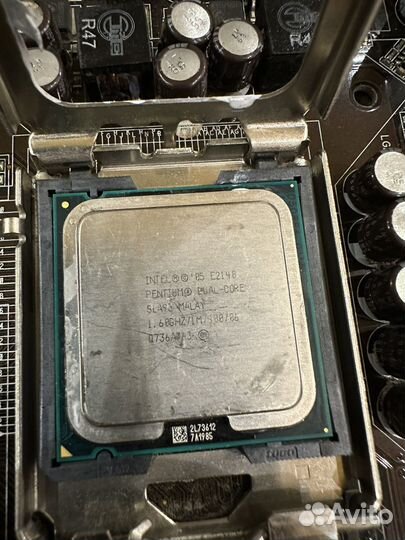 Материнская плата с процессором