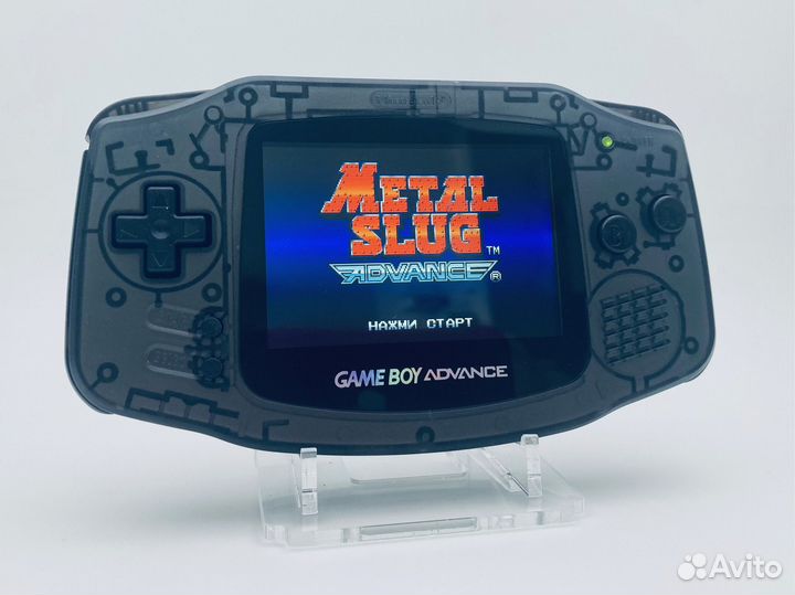 Game Boy Advance IPS «GunMetal»