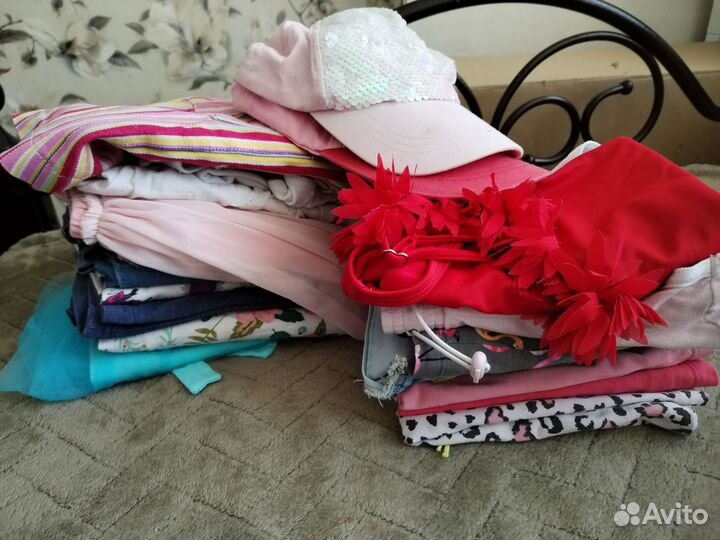 Пакет летних вещей на девочку 104-110