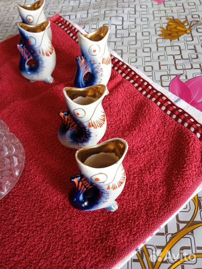 Графин из чешского хрусталя и стопочки 