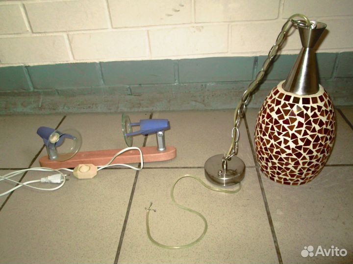 Подвесной ретро-светильник и бра настенная