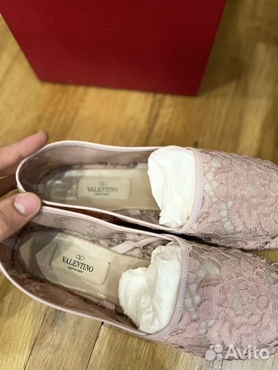 Женские эспадрильи Valentino розовые 40RU