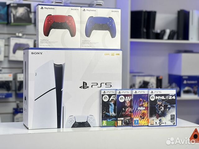 PS5 slim 1tb новая Blue- Ray / Digital гарантия