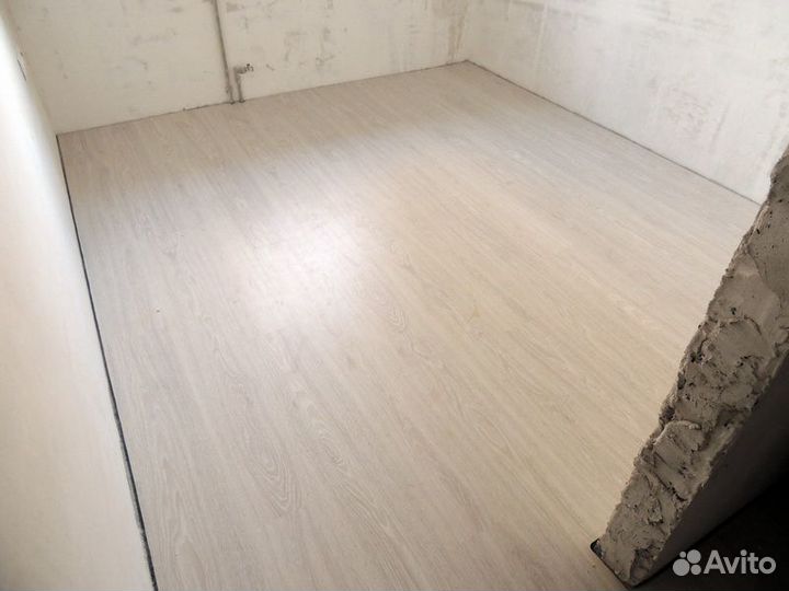 Укладка ламината, настил линолеума,плинтус, фанера