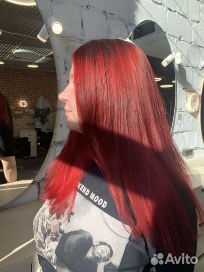 Тонирование волос модель