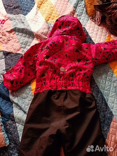 Зимний комбинезон для девочки размер 128 лейси