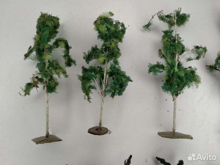 Железная дорога 16мм Березы самодельные 17шт