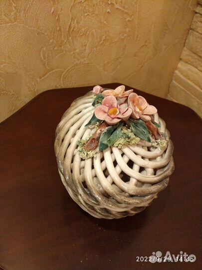 Шкатулка итальянская керамика Bassano