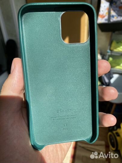 Чехол на айфон 11 pro leather case